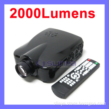 2000 Lumen Full HD 1080P 640*480 Multimedia 2000 Lumen LED Projector